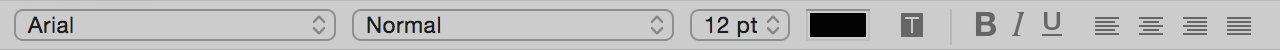 Barre de texte en mode Modèle sous OS X