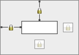 Âncoras esquerda e direita selecionadas no Inspetor